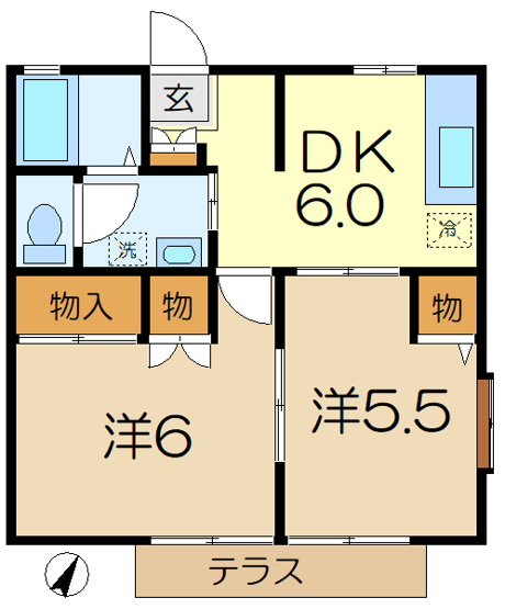 【間取り】 | サニーヒル港南Ｂ棟