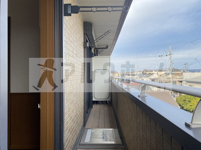 クレール萱振Cのバルコニー