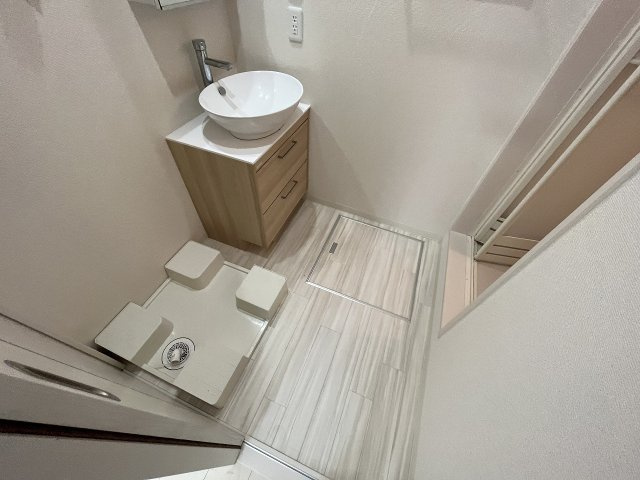 【その他】 | フジパレス下新庄駅東３番館 | ゆったりとスペースのある洗面所