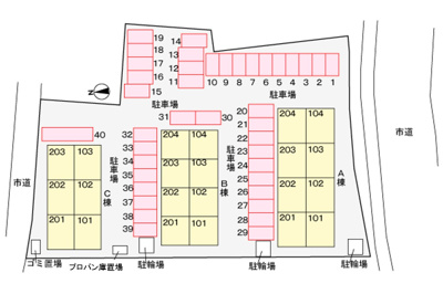【区画図】 | ラ・フォーレみかげB
