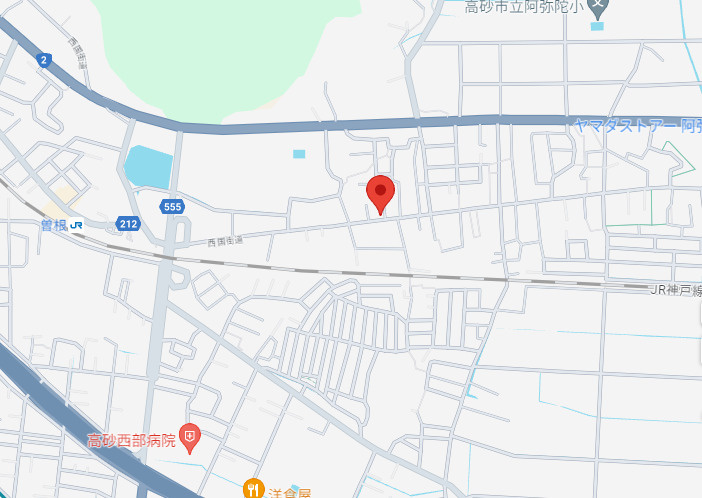 高砂市阿弥陀町阿弥陀（全4区）土地1号地の地図