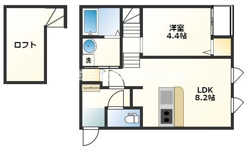 BELL BOITE（ベルボアート）の間取り