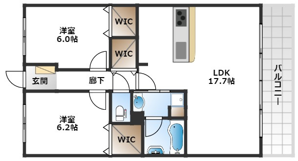 【間取り】 | ミッドヴィレッジ曽根