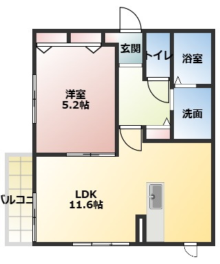 アネックス豊Vの間取り