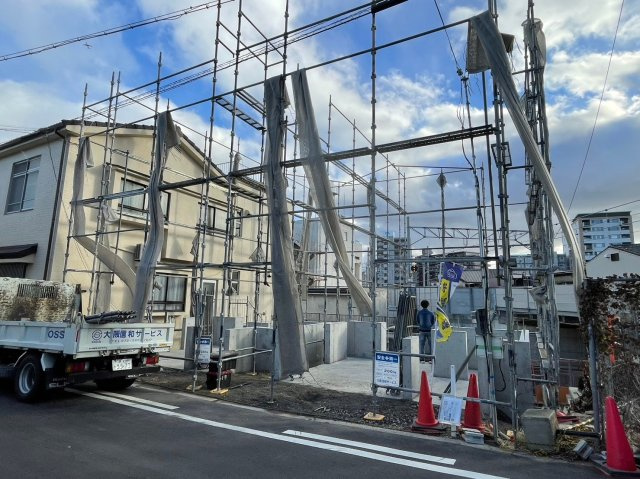 城東区蒲生３丁目新築戸建の前面道路含む現地写真