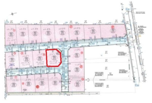 和歌山市木ノ本4分譲地(12号地の内容を掲載)の土地図