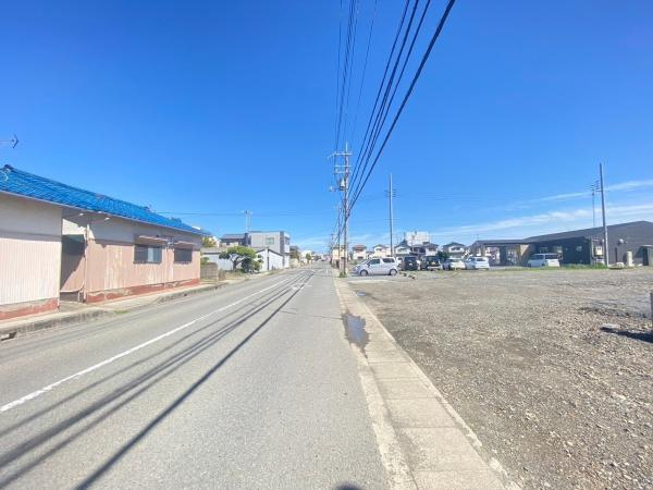 和歌山市木ノ本4分譲地(12号地の内容を掲載)の前面道路含む現地写真