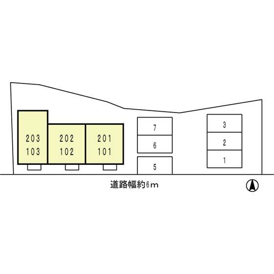 エクセルハイムの区画図