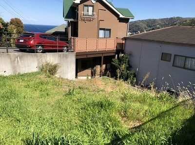 【外観】 | 熱海市下多賀　売地 | 掲載内容と現況が相違する場合は現況優先と致します。