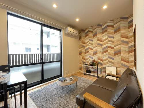 熊本市南区近見８丁目のアパートのバルコニー