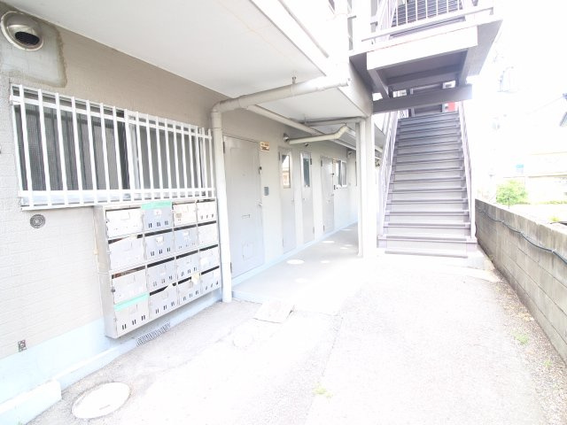 富士ハイツのエントランス