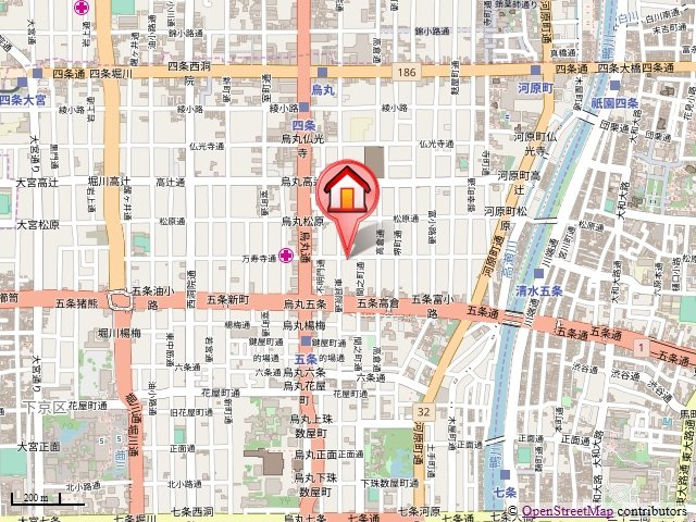 サンロイヤル五条の地図