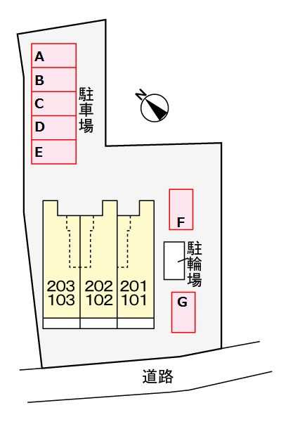 ブローテ　　刈谷市の賃貸ならクラスホーム刈谷店の駐車場