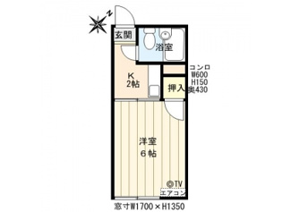 【間取り】 | コーポ川野Ｂ