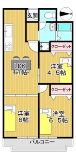 【間取り】 | ローレルハイツ茨木総持寺１号棟