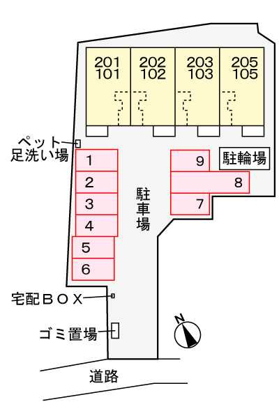 カルムプリート　　刈谷市の賃貸ならクラスホーム刈谷店の駐車場
