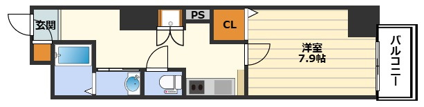 イーストヴィラ梅田の間取り