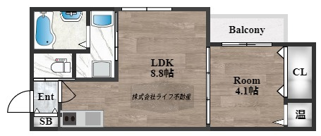 グリッター長田の間取り