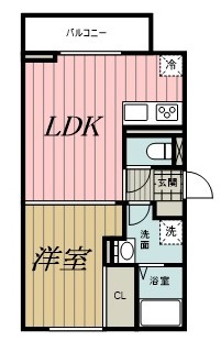 D-room弁天3丁目　C棟の間取り