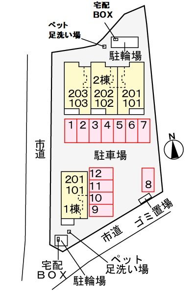 ラ・ルミエールⅡ　　刈谷市の賃貸ならクラスホーム刈谷店の駐車場