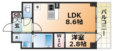 ソルテラスKOBE湊町の間取り