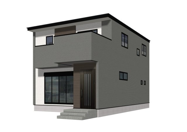 ケイアイ　 Fit－フィット－小倉北区明和町　【小倉北区　新築戸建て】の外観パース|ケイアイ　 Fit－フィット－小倉北区明和町　【小倉北区　新築戸建て】