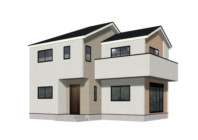 ケイアイ　 Fit－フィット－小倉北区明和町　【小倉北区　新築戸建て】の外観パース|ケイアイ　 Fit－フィット－小倉北区明和町　【小倉北区　新築戸建て】