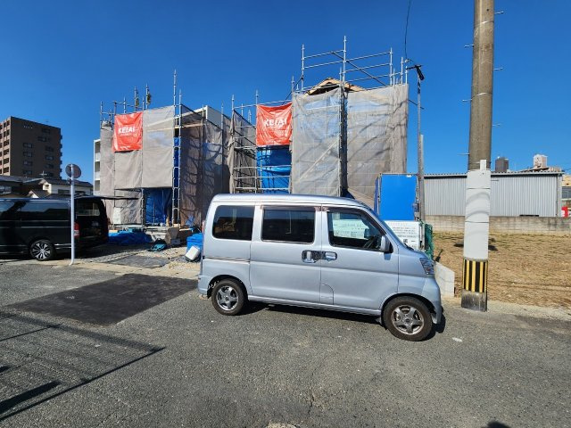 ケイアイ　 Fit－フィット－小倉北区明和町　【小倉北区　新築戸建て】の外観|現地撮影　2023,11,20　ケイアイ　 Fit－フィット－小倉北区明和町　【小倉北区　新築戸建て】