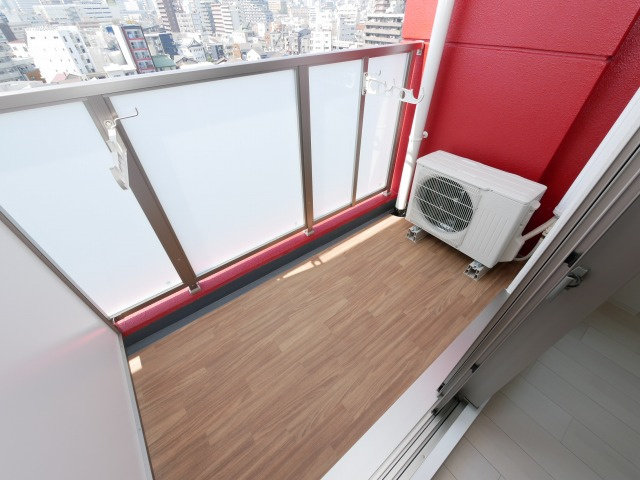 大阪市阿倍野区天王寺町南２丁目の賃貸マンションのバルコニー