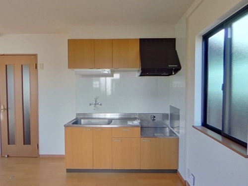 熊本市東区秋津２丁目のアパートのキッチン