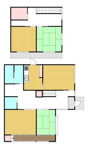 久之浜町久之浜字代 中古一戸建ての間取り