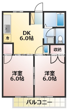 コーポKB の間取り