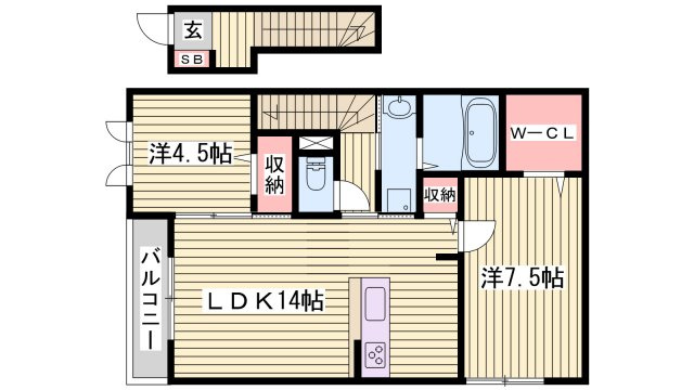 ＤヴェルジェⅡの間取り
