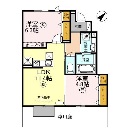 サニーコート加佐弐番館の間取り