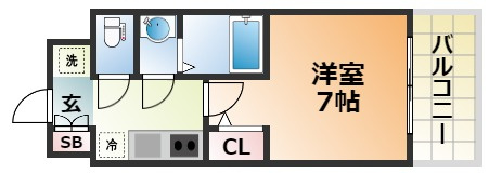 ソルテラスKOBE湊町の間取り