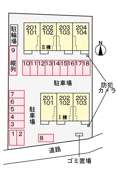 ローズグラスⅡの区画図