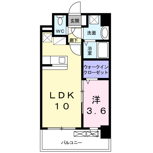 【間取り】 | グランドクリーンヒット松田 | 間取図