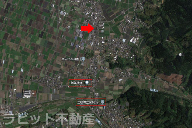 【周辺】 | 売土地：三股町樺山 | 学校区を示すものではありません。