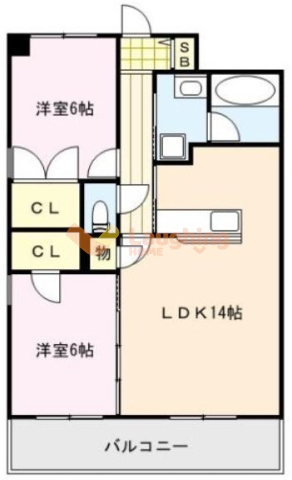 ブランシュールの間取り|別号室の間取りになります。
現状優先