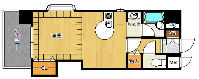 FLEX21久留米一番街の間取り
