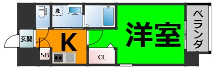 仲介手数料0円！パルティール浅間町の間取り