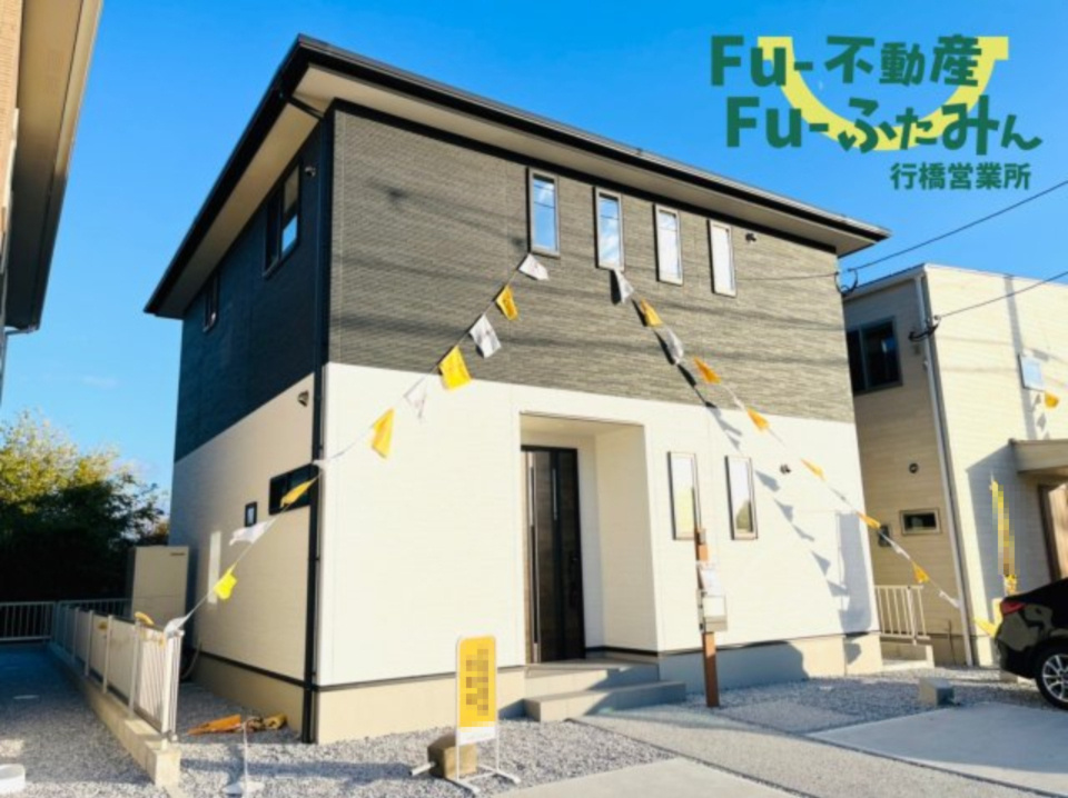 -SunCourt-サンコート-　京都郡みやこ町豊津　(新築一戸建て)の外観|スタイリッシュでクールな外観♪【京都郡みやこ町　新築戸建て】