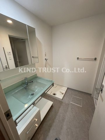 プレサンスNEO中之島公園の洗面所|忙しい朝には欠かせない洗面所です