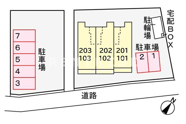 スアビスの駐車場