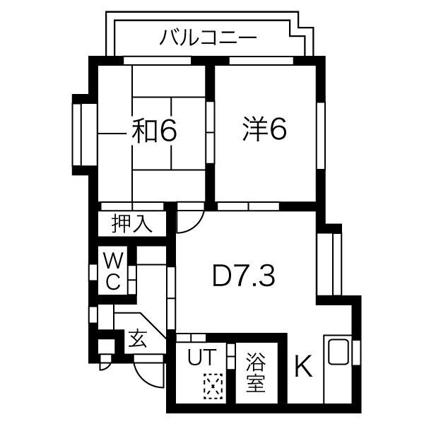シャンピア花池の間取り