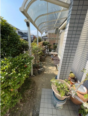 枚方市北山1丁目　中古一戸建ての庭