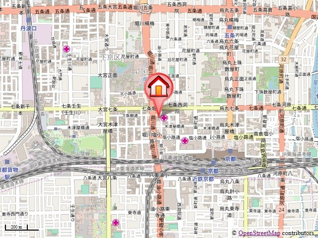 プラネシア星の子京都駅前西の地図