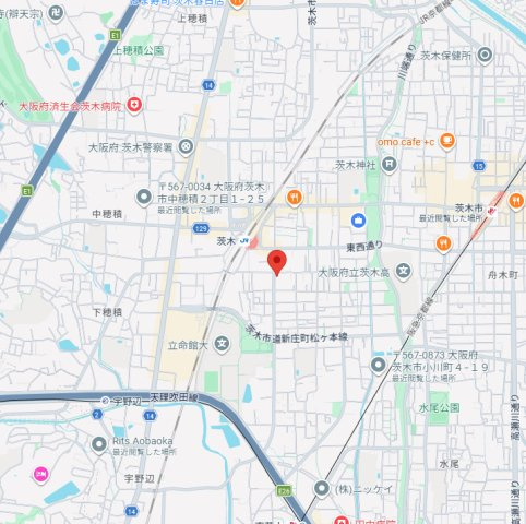 メゾンクレールの地図