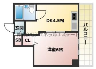 【間取り】 | コーポラス野里