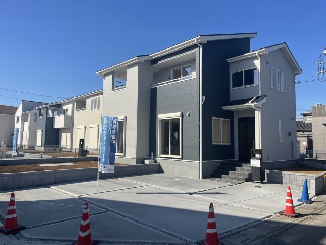 リーブルガーデン．Ｓ　本庄市吉田林　の外観|５号棟現地外観（2024年02月09日）撮影